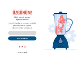 Bakım Sayfası Tek Sayfalı Web Sitesi