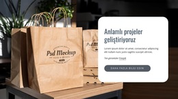 Anlamlı Projeler Geliştiriyoruz - Ücretsiz Web Sitesi Şablonu