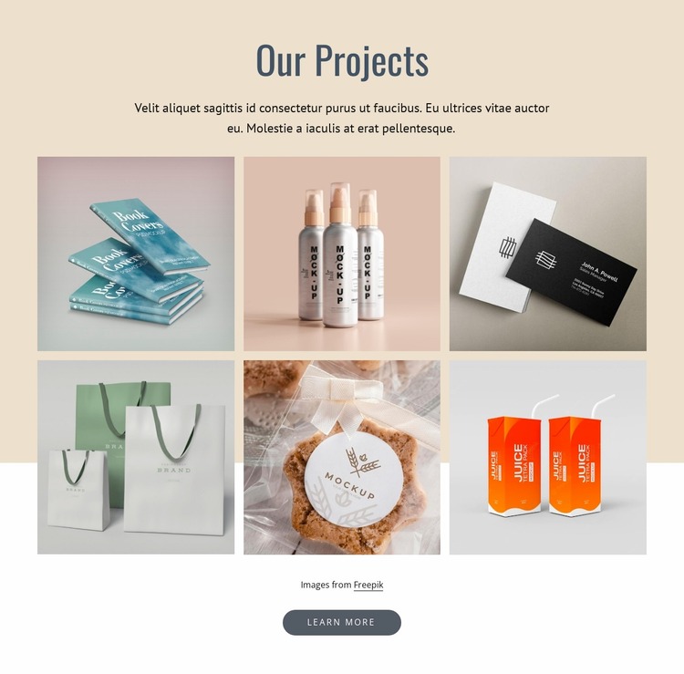 Successful design Website Mockup