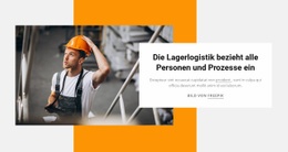 Premium-Landingpage Für Lagerlogistik