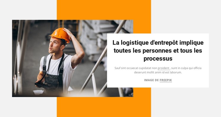 Logistique en entrepôt Modèle CSS