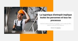 Page De Destination Premium Pour Logistique En Entrepôt