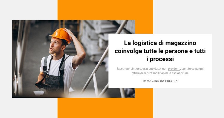 Logistica di magazzino Costruttore di siti web HTML