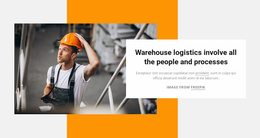 Premium Landing Page For Warehouse Logistics