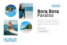 Descarga Gratuita De Paraíso De Bora Bora Plantilla Html