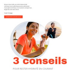 Hydraté En Courant – Modèle De Site Web Personnel