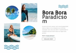 Bora Bora Paradicsoma CSS-Elrendezési Sablon