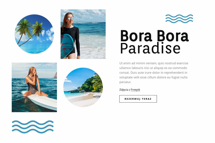 Raj Bora Bora Szablon Joomla