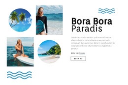 Gratis Nedladdning För Bora Bora Paradis HTML-Mall