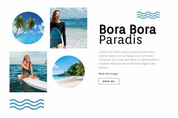 Bora Bora Paradis - Nedladdning Av Webbplatsmall