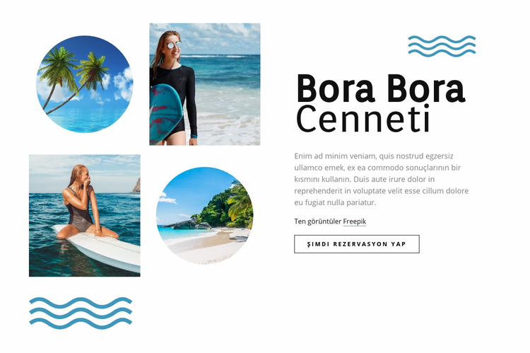 Bora Bora cenneti Joomla Şablonu