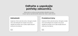 HTML Stránky Pro Typy Zákaznických Potřeb
