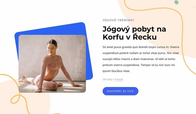 Jógový pobyt v Řecku Šablona HTML