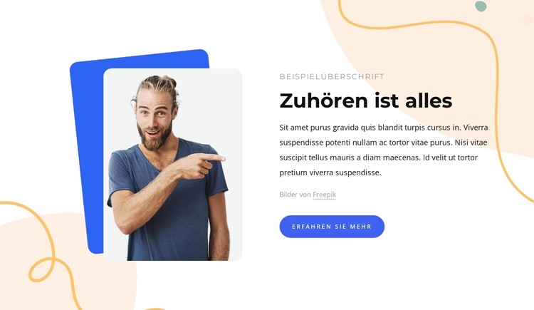 Zuhören ist alles CSS-Vorlage