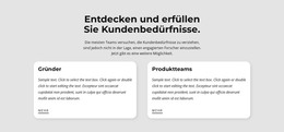 HTML-Site Für Arten Von Kundenbedürfnissen