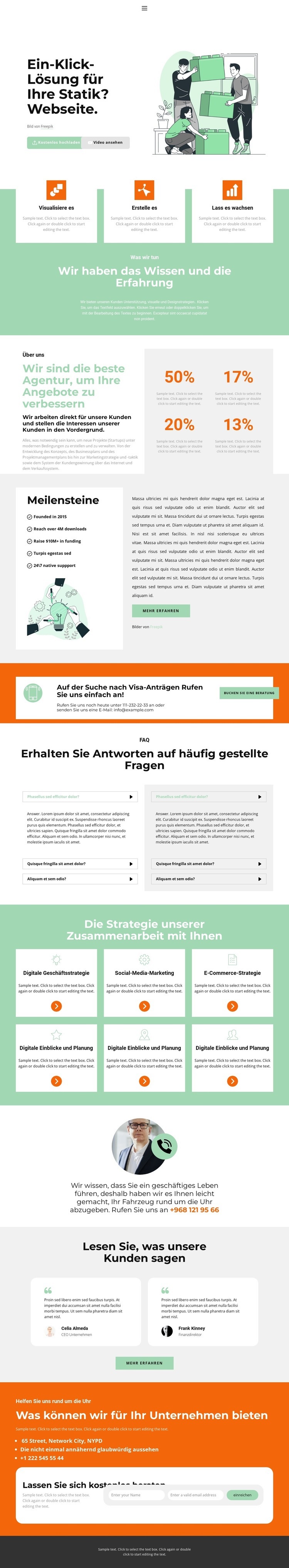 Zeit fürs Geschäft HTML Website Builder