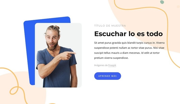 Escuchar lo es todo Creador de sitios web HTML