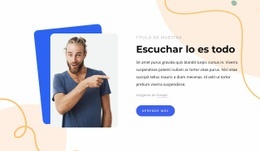 Escuchar Lo Es Todo - Maqueta De Sitio Web Gratuita