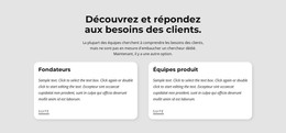 Site HTML Pour Types De Besoins Des Clients