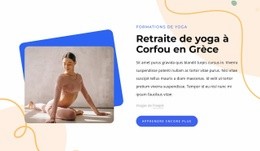 Retraite De Yoga En Grèce : Modèle D'Amorçage D'Une Page