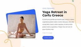 Yoga Retreat In Greece - Homepage Layout