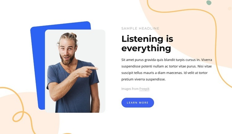 Listening is everything Html Code Example