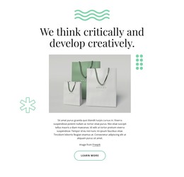 HTML Web Site For We Develop Creatively