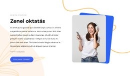 Zenei Online Oktatás CSS Rácssablon
