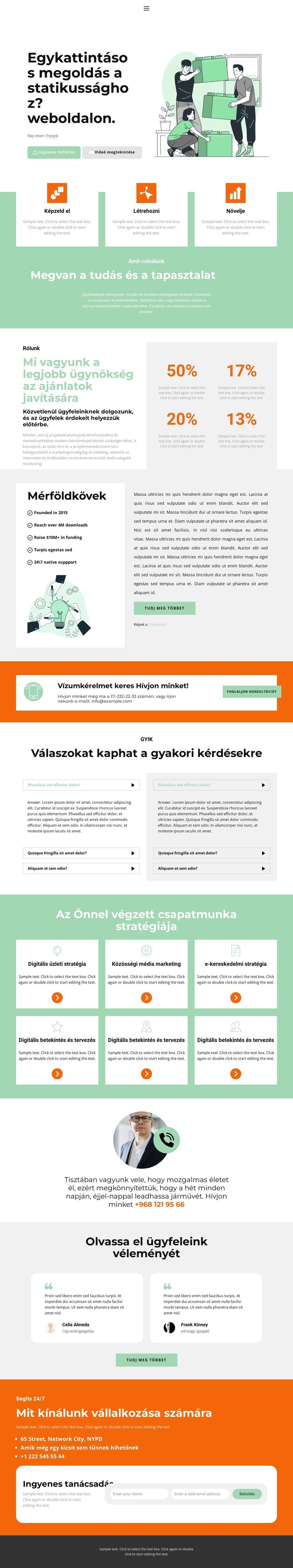 Ideje az üzletnek CSS sablon