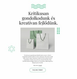 HTML Webhely A Következőhöz: Kreatívan Fejlődünk