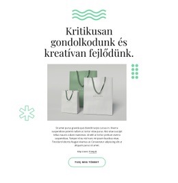 Kreatívan Fejlődünk - Sablonok Webhelytervezés