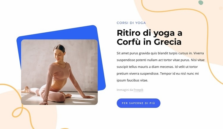 Ritiro Yoga in Grecia Modelli di Website Builder