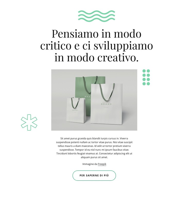 Sviluppiamo in modo creativo Modello CSS