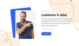 Luisteren Is Alles CSS-Formuliersjabloon