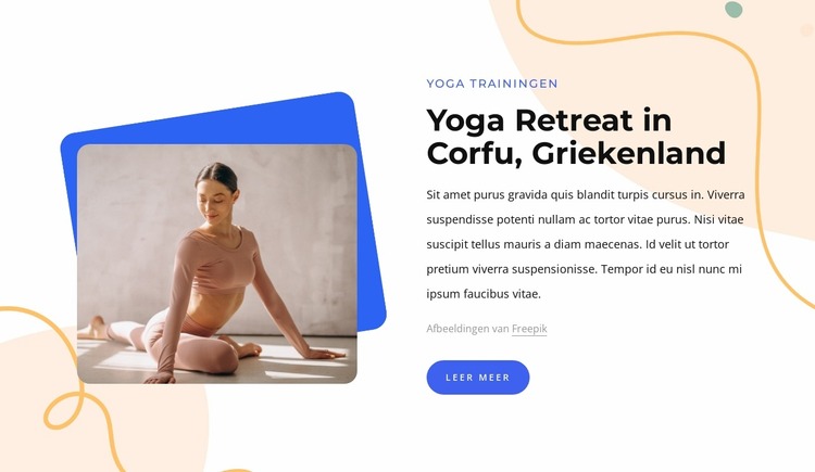 Yoga retraite in Griekenland Joomla-sjabloon