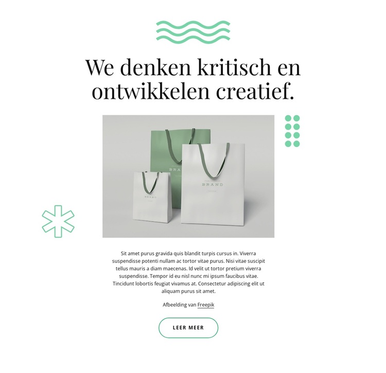 Wij ontwikkelen creatief WordPress-thema