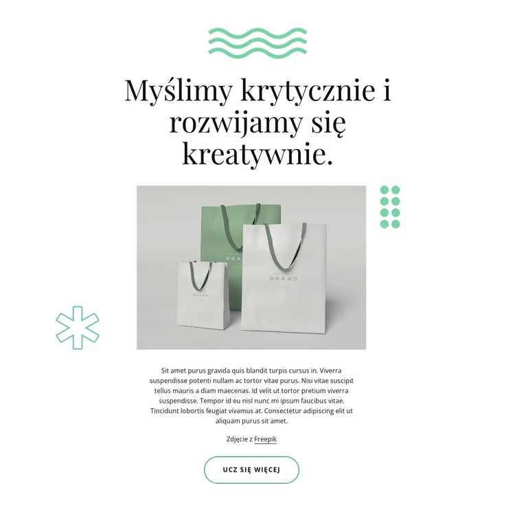 Rozwijamy się kreatywnie Motyw WordPress