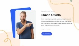 Ouvir É Tudo - Design Simples