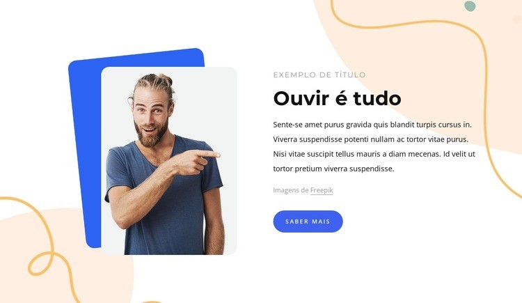 Ouvir é tudo Modelo HTML5