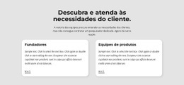 Página De Destino Premium Para Tipos De Necessidades Do Cliente