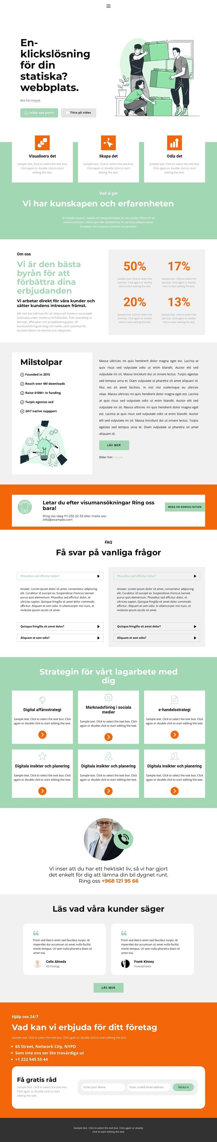 Dags för affärer CSS -mall