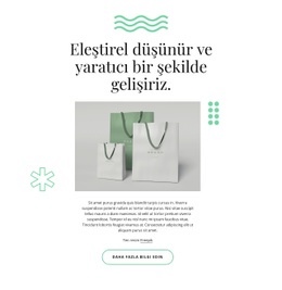 Yaratıcı Bir Şekilde Geliştiriyoruz - E-Ticaret Açılış Sayfası