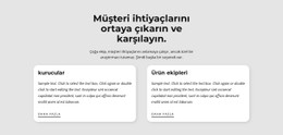 Müşteri Ihtiyaç Türleri HTML5 Ve CSS3 Şablonu