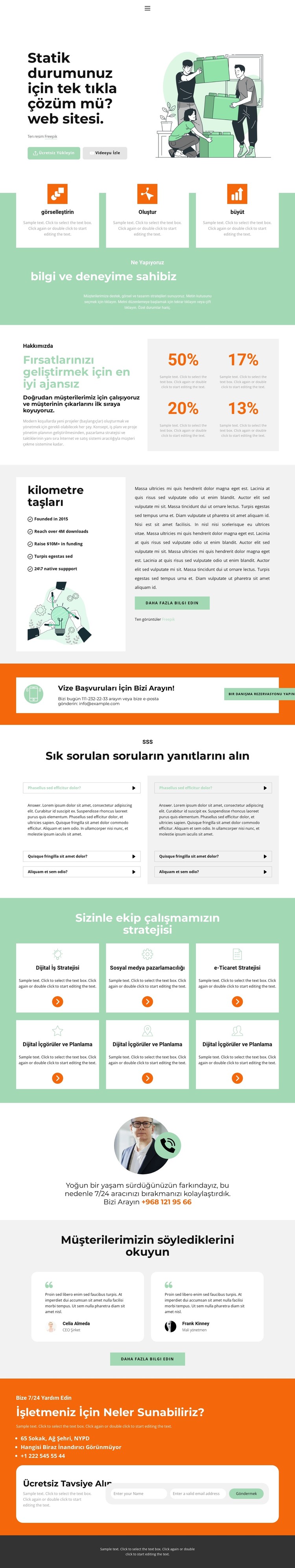 İş zamanı CSS Şablonu