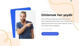 Dinlemek Her Şeydir - Özelleştirilebilir Profesyonel Web Sitesi Oluşturucu