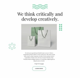 Awesome Website Design For We Develop Creatively