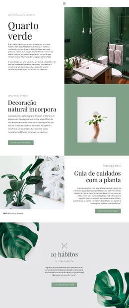 Detalhes Verdes Em Casa - Download De Modelo HTML