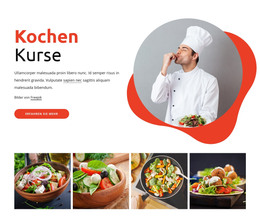 Kochkurse – Vorlage Für Website-Builder