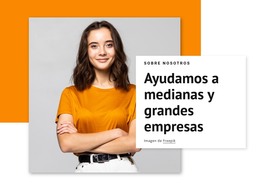 Ayudamos A Las Grandes Empresas - Descarga De Plantilla HTML