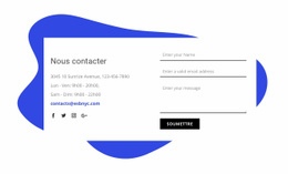 Contactez-Nous Bloc Design - Create HTML Page Online
